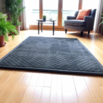 3D Dark Grey Memory Foam Sensory Djinn Rug – 300 x 200 cm