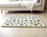 Floral Charm Memory Foam Sensory Djinn Rug – 100 x 150 cm