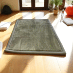 Olive Green Elegance Memory Foam Sensory Djinn Rug – 100 x 150 cm