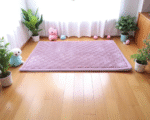3D Pink Checked Bliss Memory Foam Sensory Rug – 100 x 150 cm