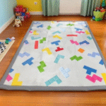 Tetris Memory Foam Sensory Djinn Rug – 200 x 150 cm
